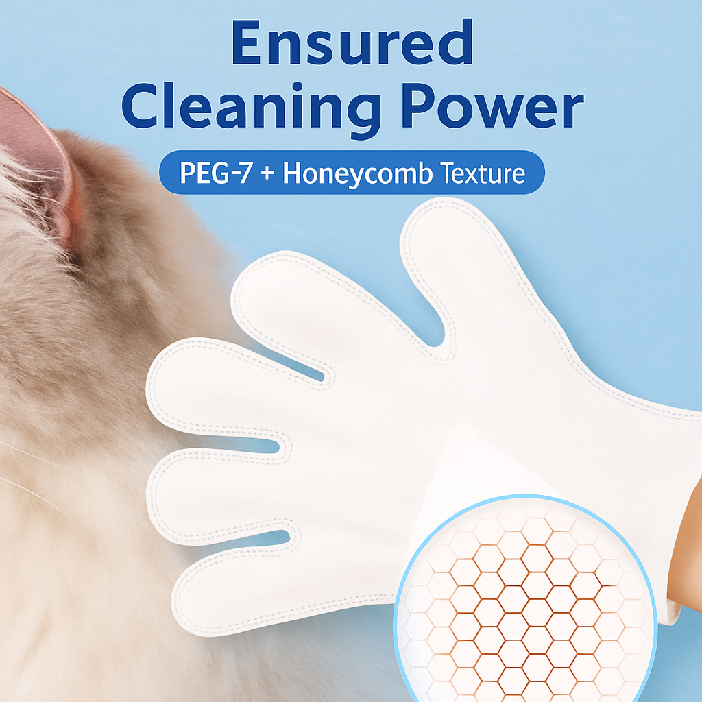 Natural Pet Grooming Gloves
